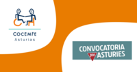 Ilustración con los logos de cocemfe y convocatoria por asturias
