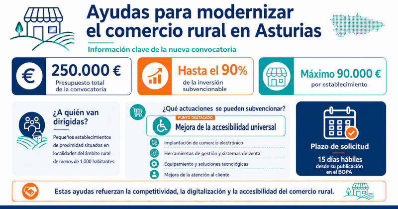 Infografía con un destacado de las subvenciones