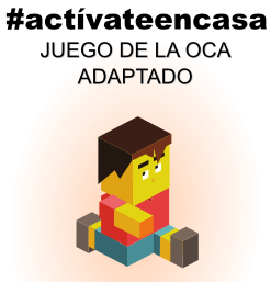 Juego de la oca adaptado. Actívate en casa